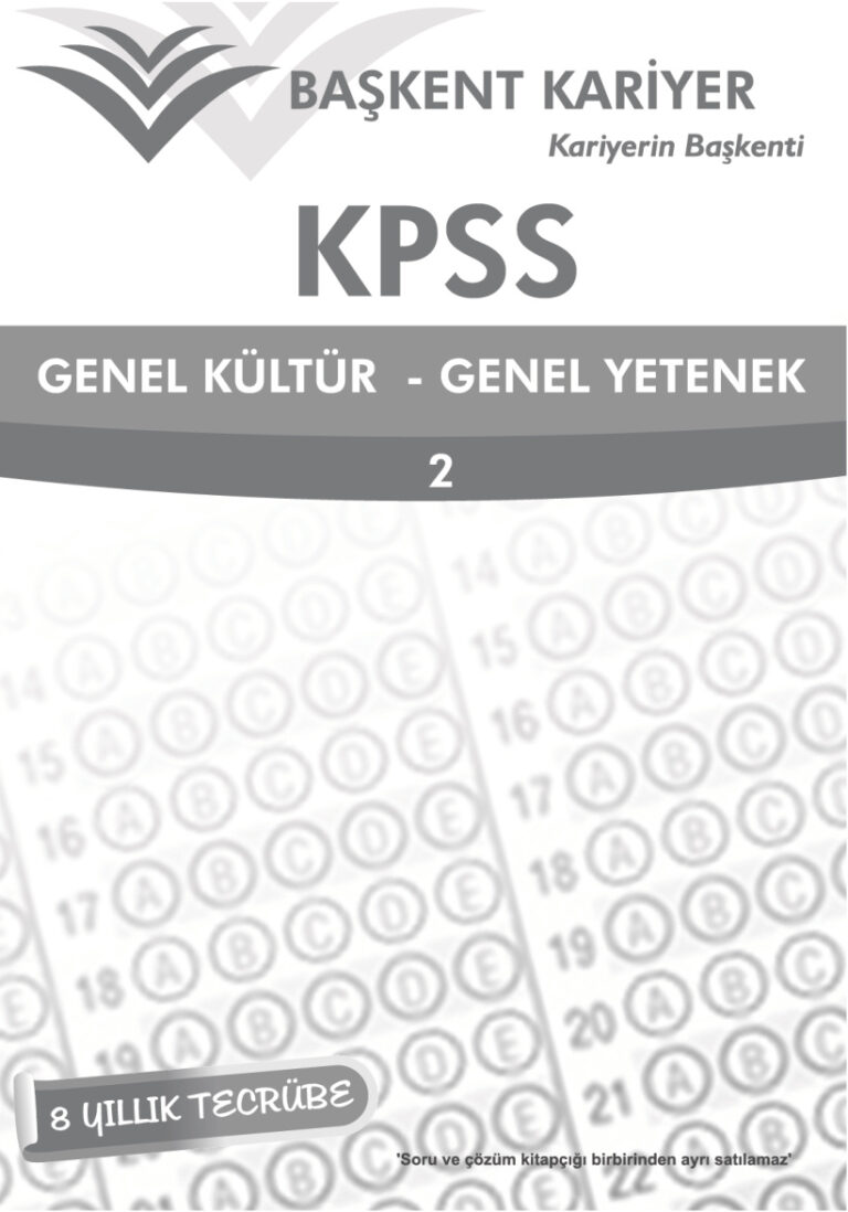 Başkent Kariyer Tg2 kpss GyGk Kitap Kapağı