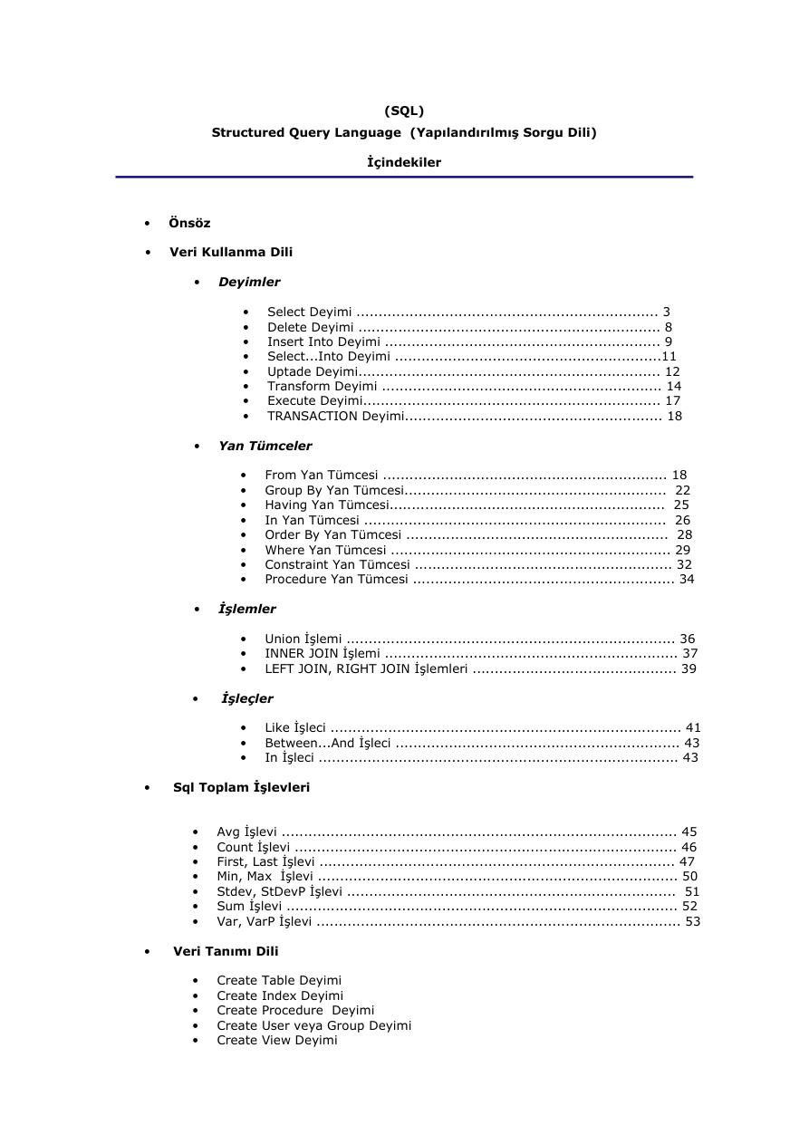 Baştan Sona SQL PDF - Kolektif / Yazılım Eğitimi 4 Baştan Sona SQL PDF – Kolektif / Yazılım Eğitimi