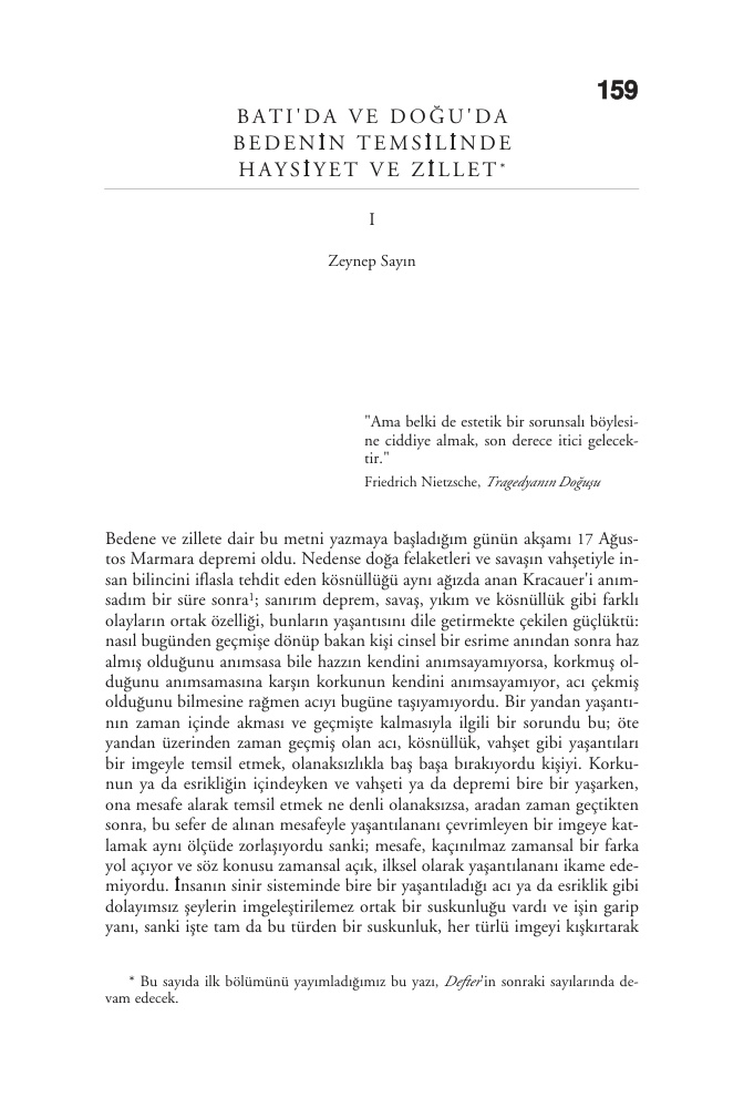 Batı’da ve Doğu’da Bedenin Temsilinde Haysiyet ve Zillet: I PDF – Kolektif / Sanat Tarihi