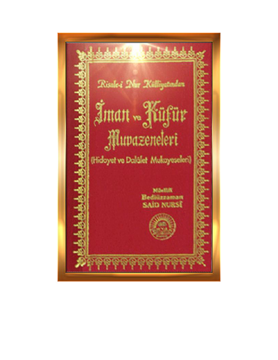 Îman Ve Küfür Muvazeleleri PDF – Bediüzzaman Said Nursi