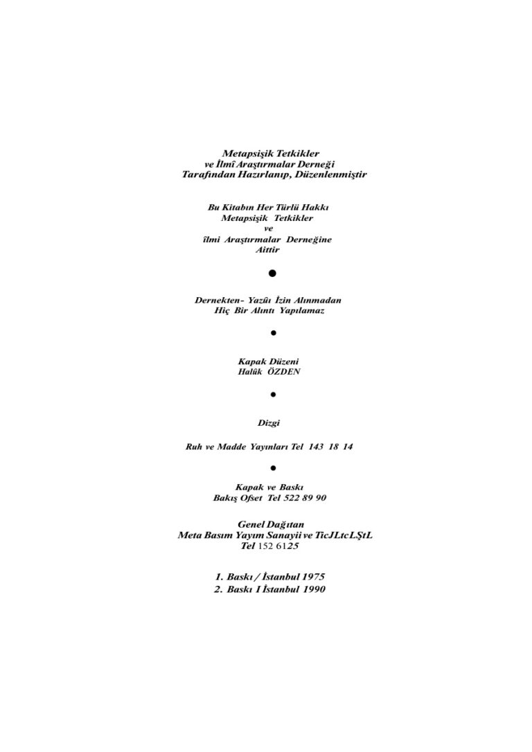 Ruhlar Arasında PDF - Bedri Ruhselman 19 Bedri Ruhselman Ruhlar Arasında Kitap Kapağı