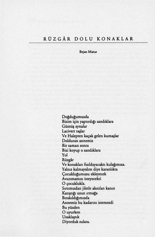 Rüzgâr Dolu Konaklar PDF – Bejan Matur