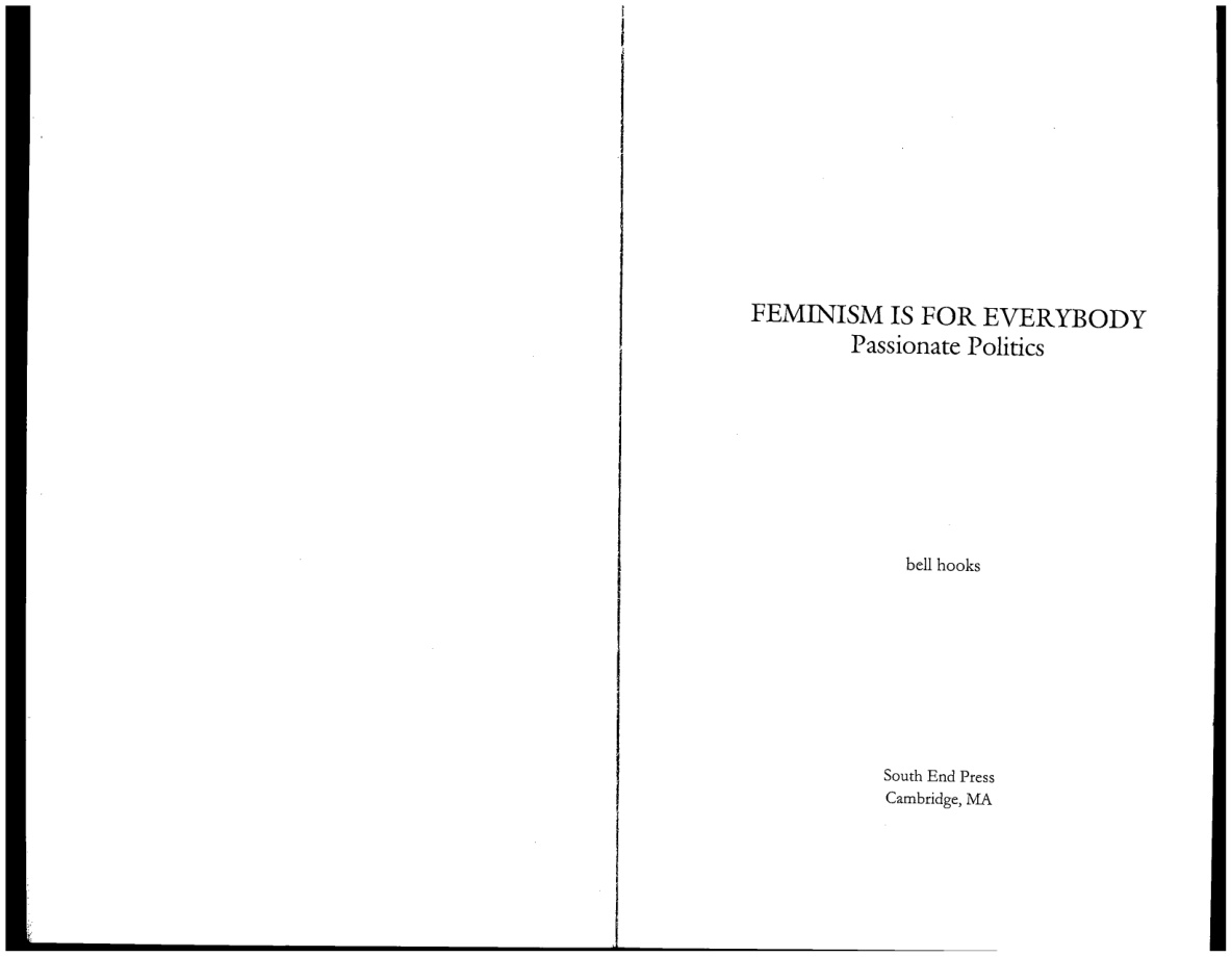 Feminism is for Everybody: Passionate Politics PDF – bell hooks
