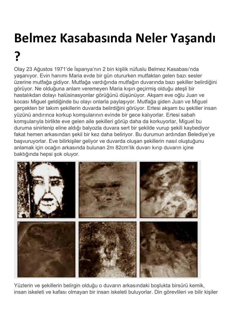 Belmez Kasabasında Neler Yaşandı Kitap Kapağı