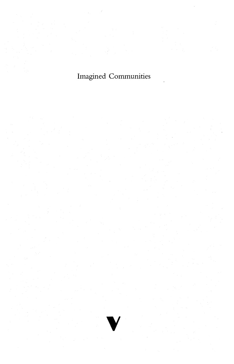 Hayali Cemaatler PDF – Benedict Anderson