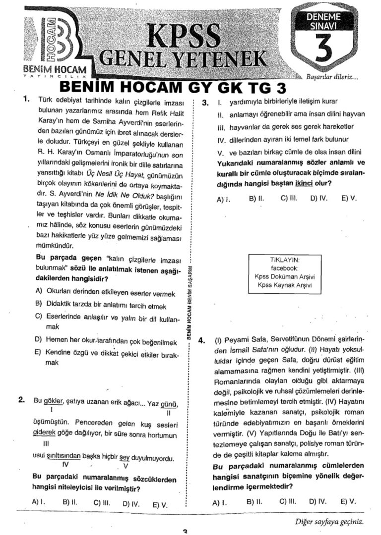 BenimHocam 2018 Tg3 GyGk Kitap Kapağı