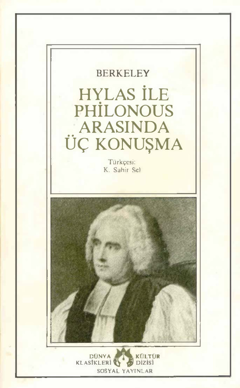 Hylas ile Philonous Arasında Üç Konuşma PDF – George Berkeley