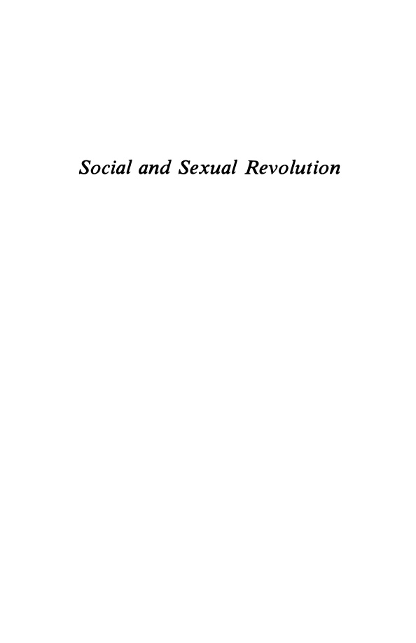 Social and Sexual Revolution PDF – Bertell Ollman
