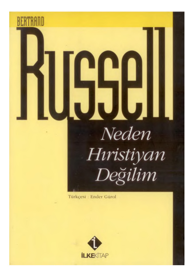 Neden Hıristiyan Değilim (İlke Yayınları) PDF – Bertrand Russell