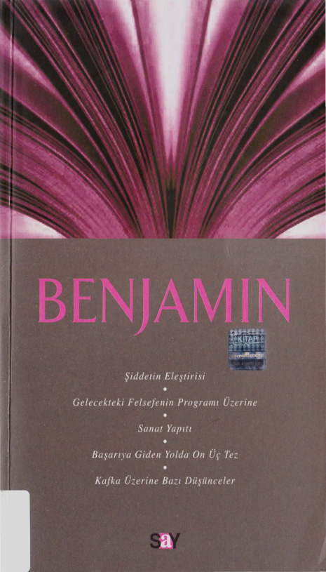 Walter Benjamin (Fikir Mimarları) PDF – Besim F. Dellaloğlu