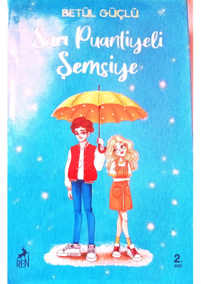 Betül Güçlü Sarı Puantiyeli Şemsiye dc Kitap Kapağı