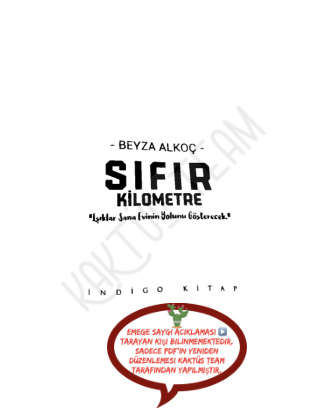 Sıfır Kilometre PDF – Beyza Alkoç
