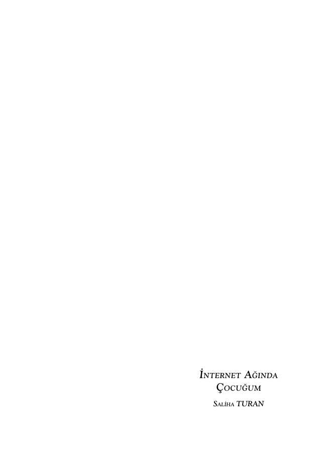 İnternet Ağında Çocuğum PDF – Saliha Turan