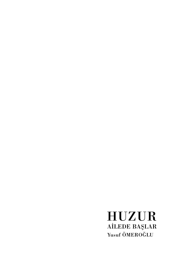 Huzur Ailede Başlar PDF – Yusuf Ömeroğlu