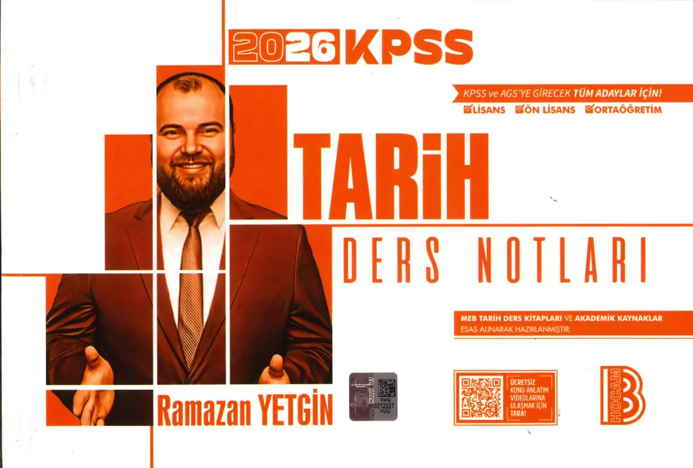 2026 Kpss-Beni-m-Hocam-Tari-h-Vi-deo-Ders-Notu PDF – Ramazan Yetgin / Benim Hocam
