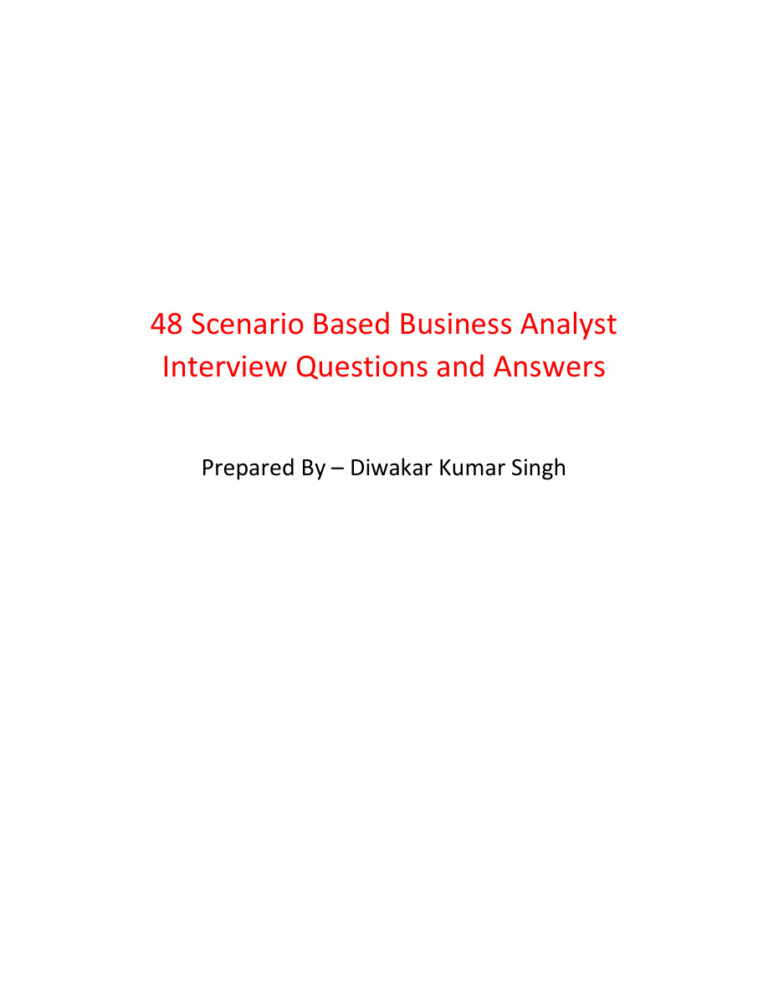 48 Scenario Based Questions Kitap Kapağı