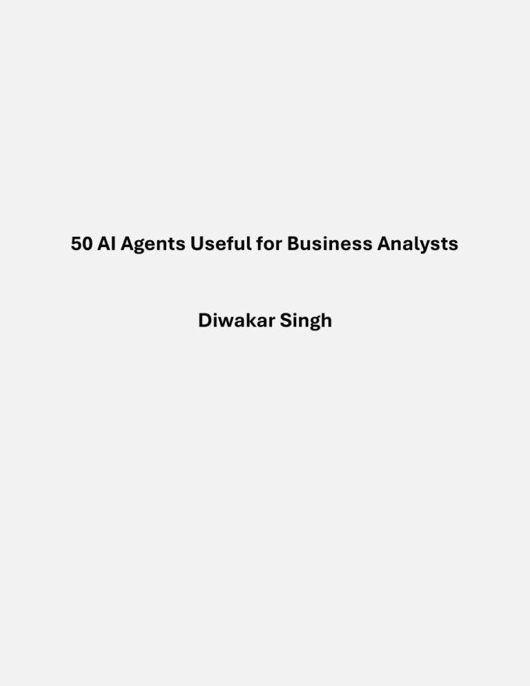 50 AI Agents Useful for Business Analysts Kitap Kapağı