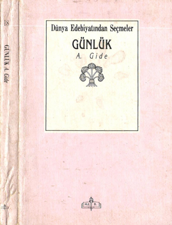 A. Gide Günlük MEB Yayınları Kitap Kapağı