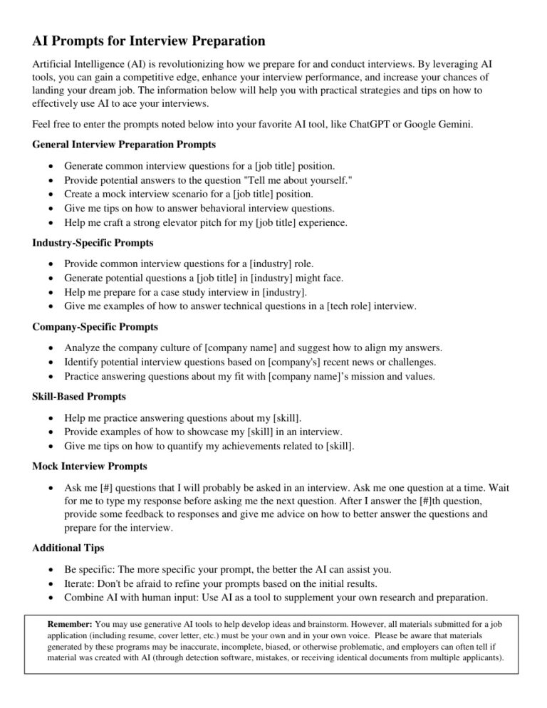 AI Prompts for Interview Preparation Kitap Kapağı
