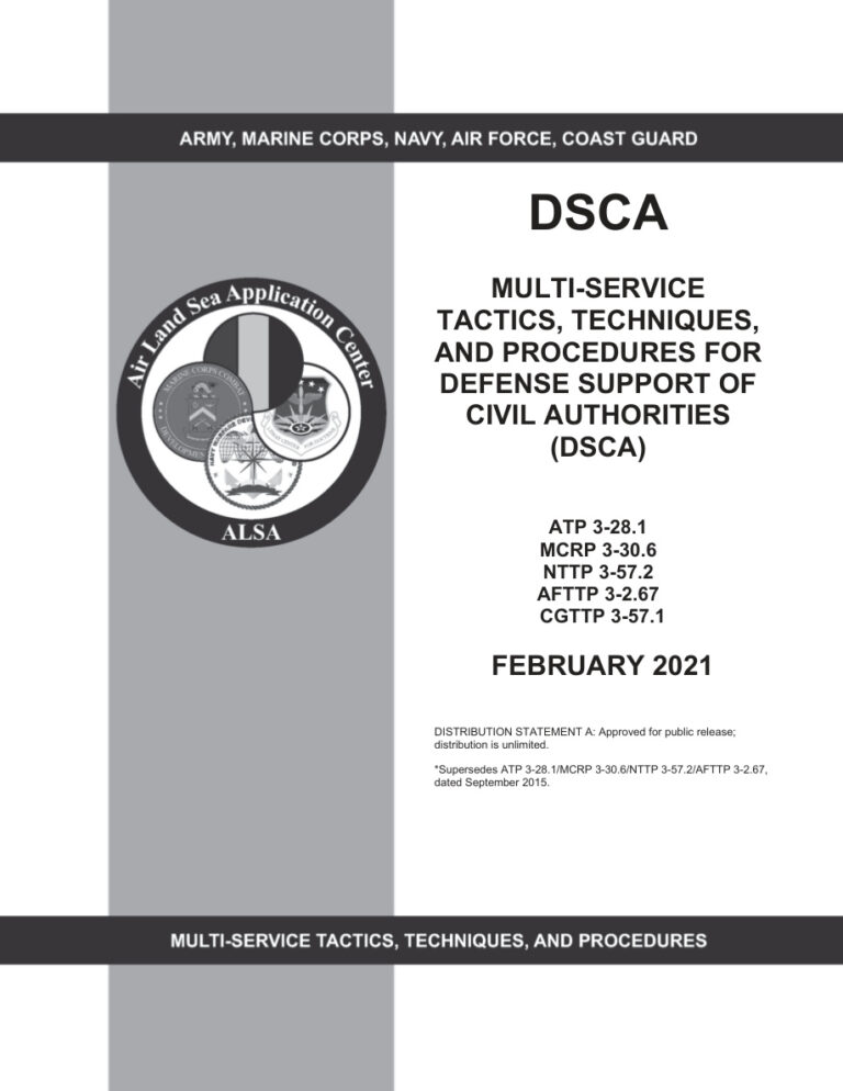 ATP 3 28 1 MSTTP Defense Support of Civil Authorities 2021 Kitap Kapağı