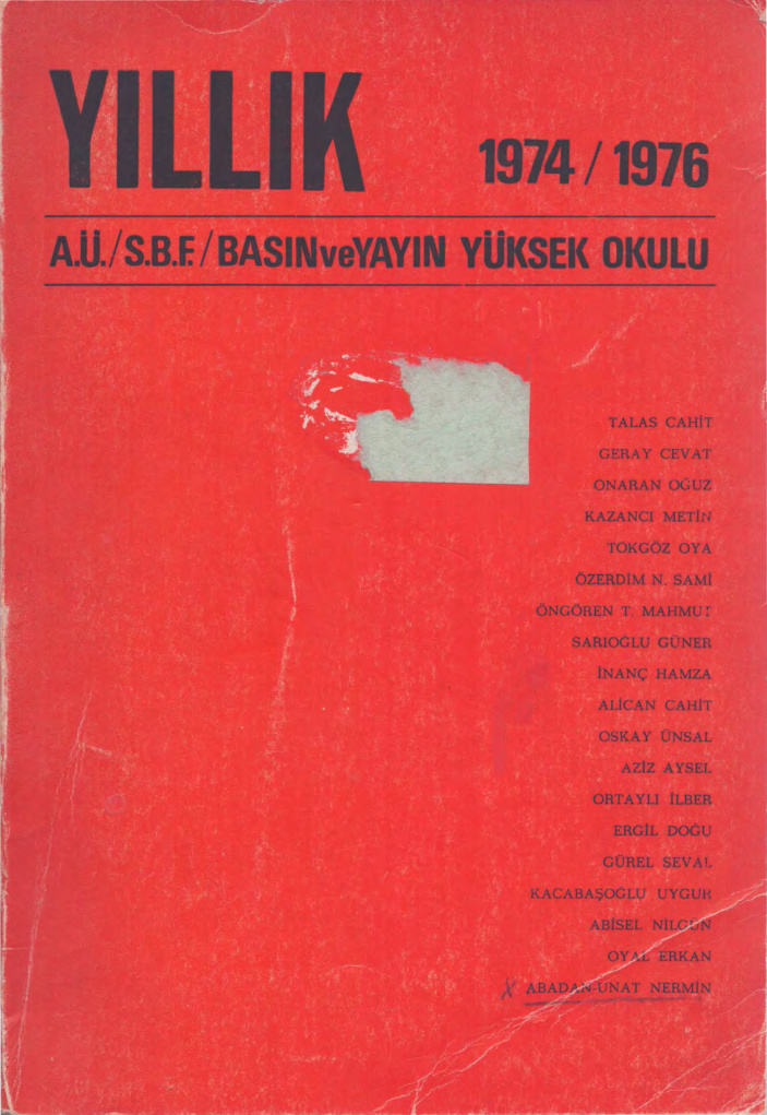 AÜSBF Yıllık 1974-1976 PDF – Kolektif