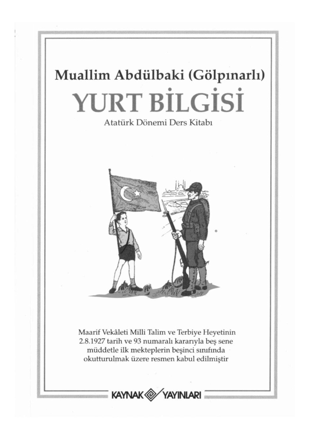 Yurt Bilgisi PDF – Abdülbaki Gölpınarlı