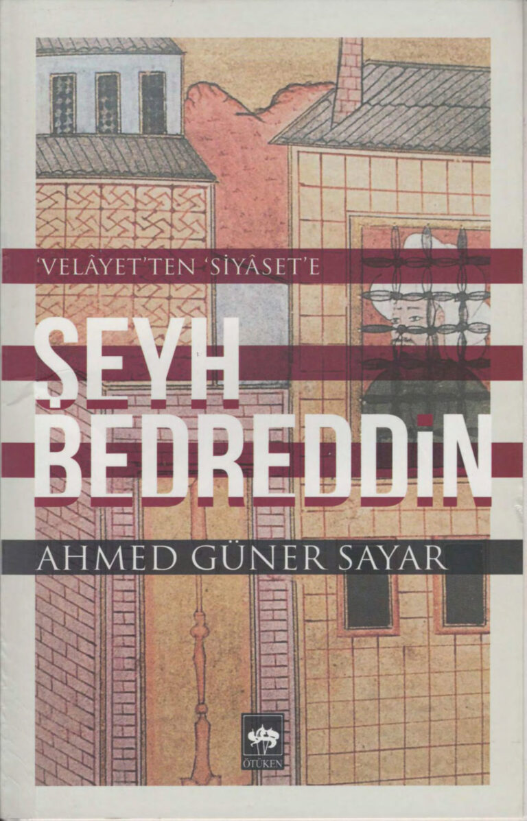Ahmed Güner Sayar Şeyh Bedreddin Ötüken Yayınları Kitap Kapağı