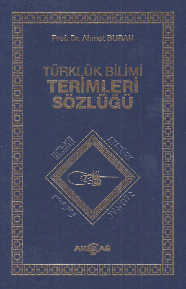 Türklük Bilimi Terimleri Sözlüğü PDF – Ahmet Buran
