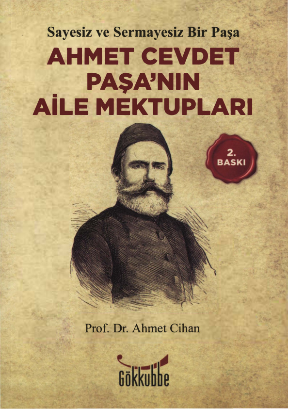 Ahmet Cihan Ahmet Cevdet Paşanın Aile Mektupları Gökkubbe Yayınları Kitap Kapağı