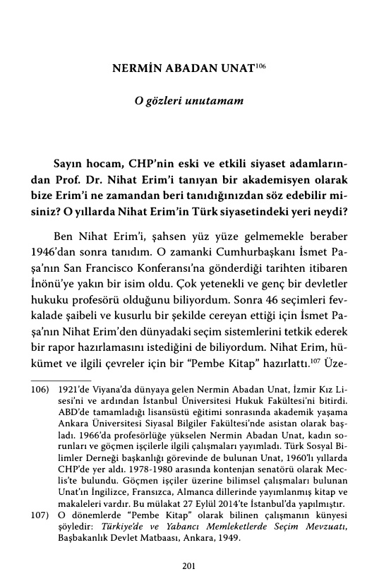 Ne İçindeyiz Ne Dışında (Nermin Abadan Unat) PDF – Ahmet Gülen