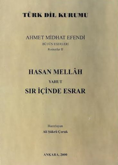 Hasan Mellah yahut Sır İçinde Esrar PDF – Ahmet Midhat Efendi