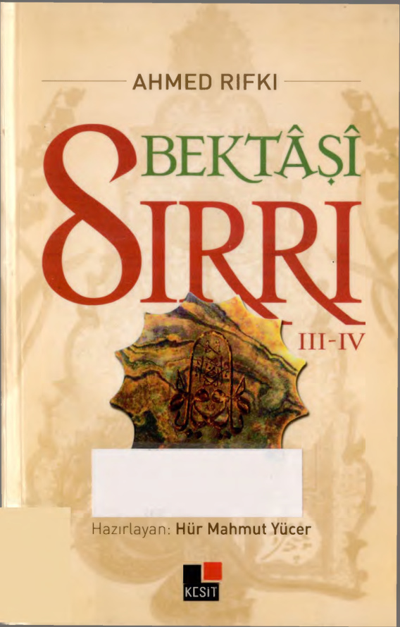 Bektaşî Sırrı III-IV PDF – Ahmet Rıfkı
