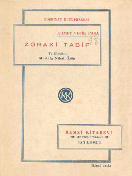 Zoraki Tabip PDF – Ahmet Vefik Paşa