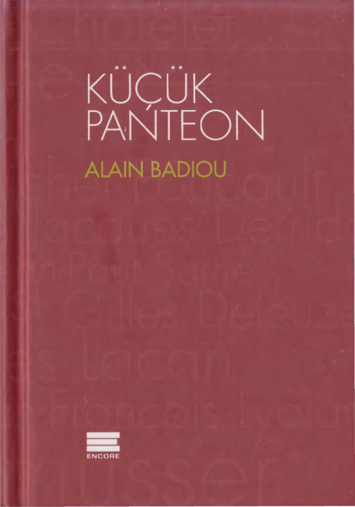 Küçük Panteon PDF – Alain Badiou