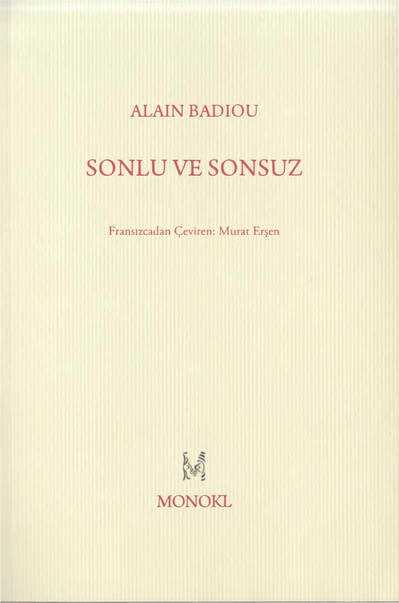 Sonlu ve Sonsuz PDF – Alain Badiou