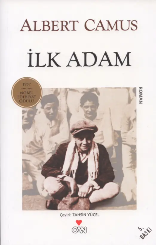Albert Camus İlk Adam Can Yayınları Kitap Kapağı