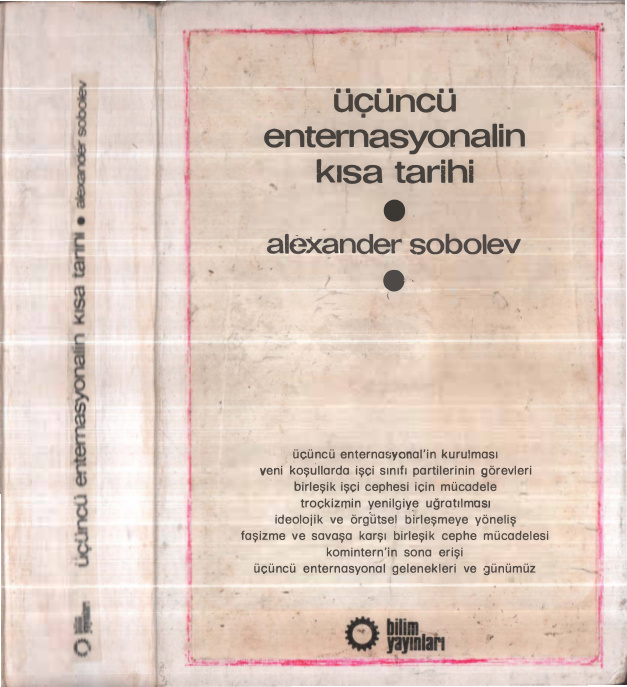 Üçüncü Enternasyonal’in Kısa Tarihi PDF – Alexander Sobolev