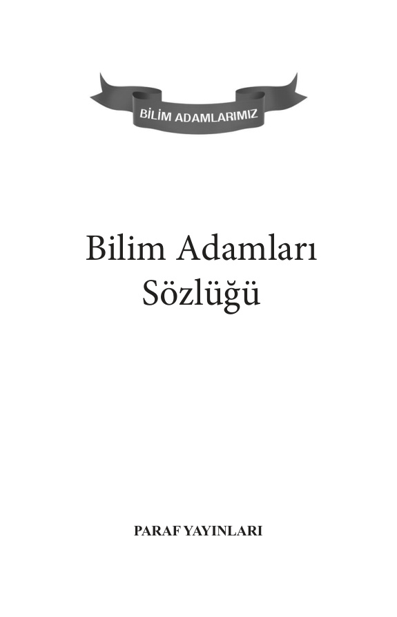 Bilim Tarihimizin Öne Çıkan İsimleri PDF – Ali Kuzu