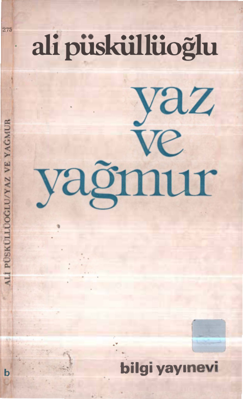 Yaz ve Yağmur PDF – Ali Püsküllüoğlu