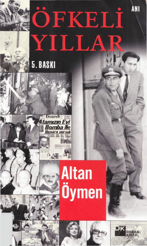 Altan Öymen Öfkeli Yıllar Doğan Kitap Kitap Kapağı