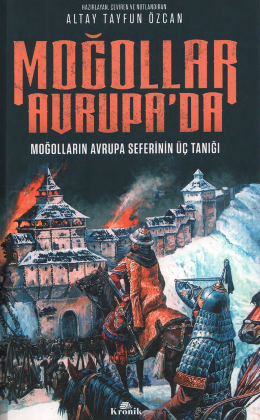 Altay Tayfun Özcan Moğollar Avrupa'da Kronik Yayınları Kitap Kapağı