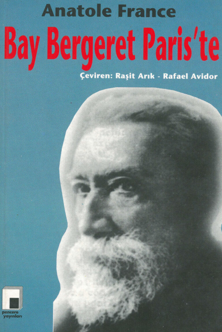 Anatole France Bay Bergeret Paris'te Pencere Yayınları Kitap Kapağı