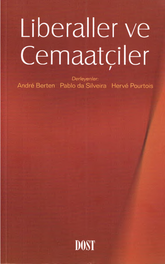 Liberaller ve Cemaatçiler PDF – Andre Berten