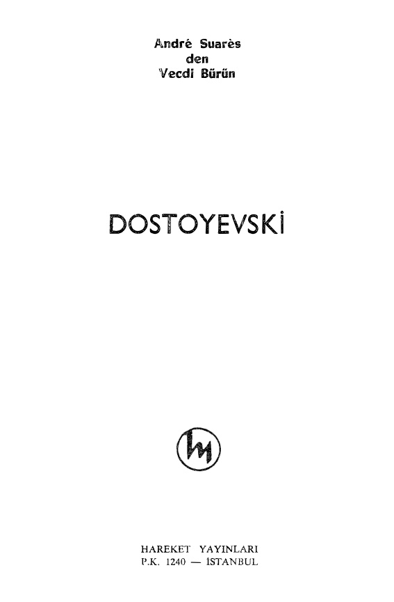 Dostoyevski PDF – Andre Suares