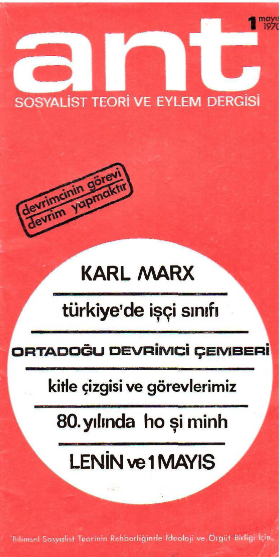 Ant Sosyalist Teori ve Eylem Dergisi Sayı 01 PDF – Kolektif