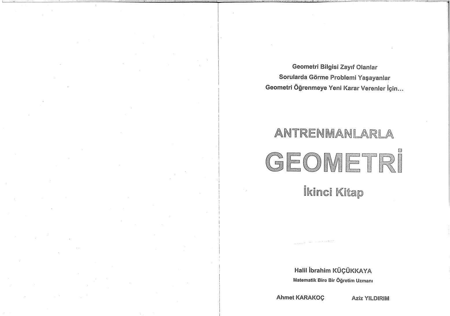 Antrenmanlarla Geometri – 2. Kitap PDF – Halil İbrahim Küçükkaya