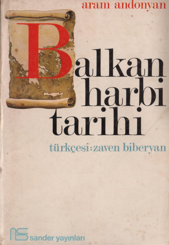 Aram Andonyan Balkan Harbi Tarihi Sander Yayınları Kitap Kapağı