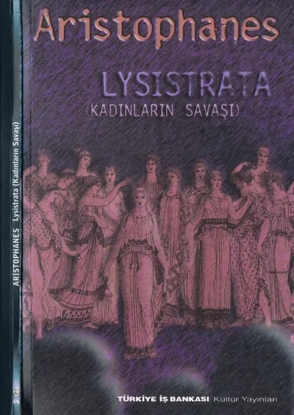 Aristophanes Lysistrara Kadınların Savaşı İş Bankası Yayınları Kitap Kapağı