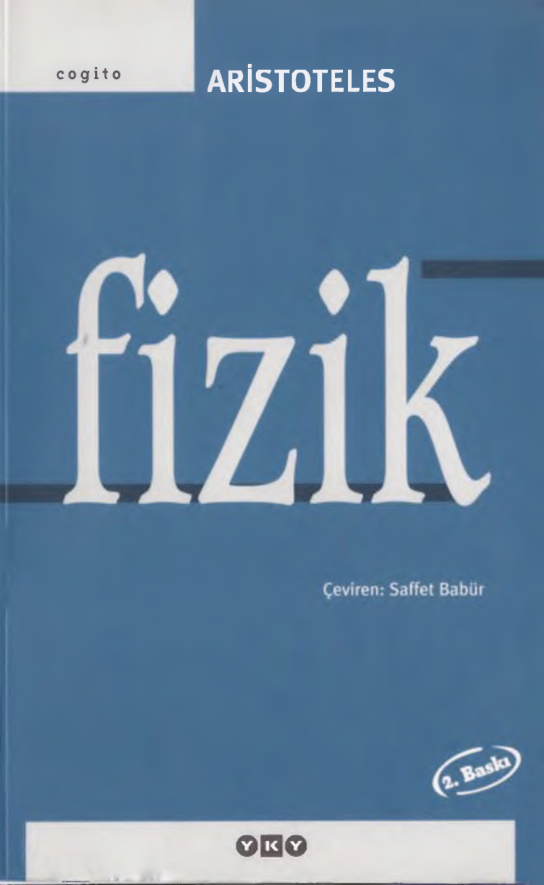 Fizik (Türkçe Kısmı) PDF – Aristoteles