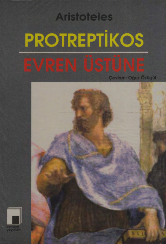 Aristoteles Protreptikos ve Evren Üstüne Pencere Yayınları Kitap Kapağı
